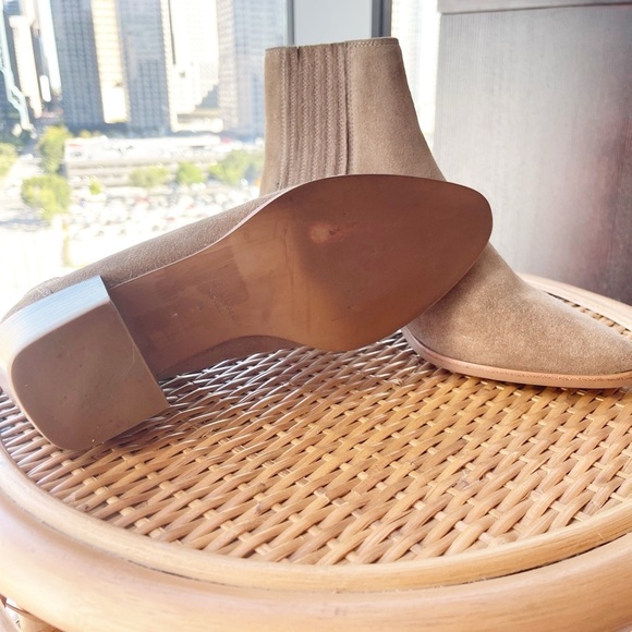 Rag&Bone Rover Pleated Suede Pointed Toe High Ankle Boots Scandinavian Size 8 - Picture 6 of 6